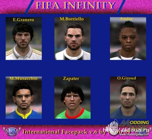 FIFA 12 International Faces Pack V6