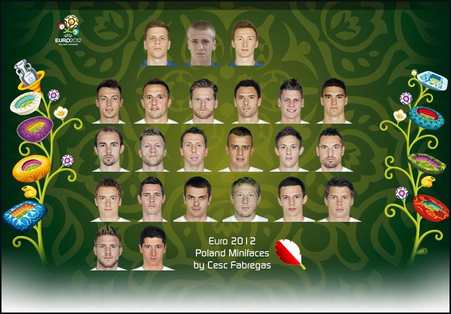 Poland Euro 2012 Minifaces by Cesc Fabregas