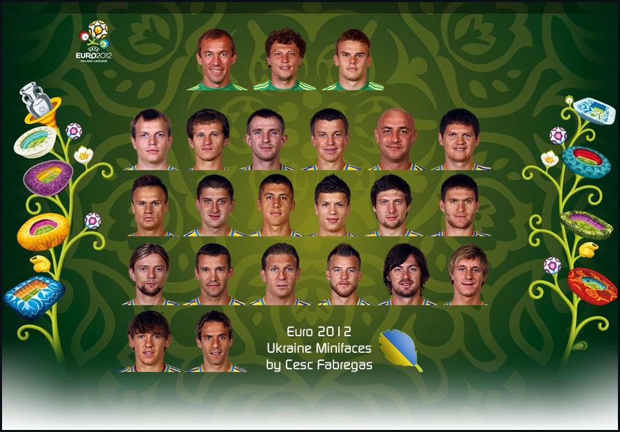 Ukraine Euro 2012 Minifaces by Cesc Fabregas