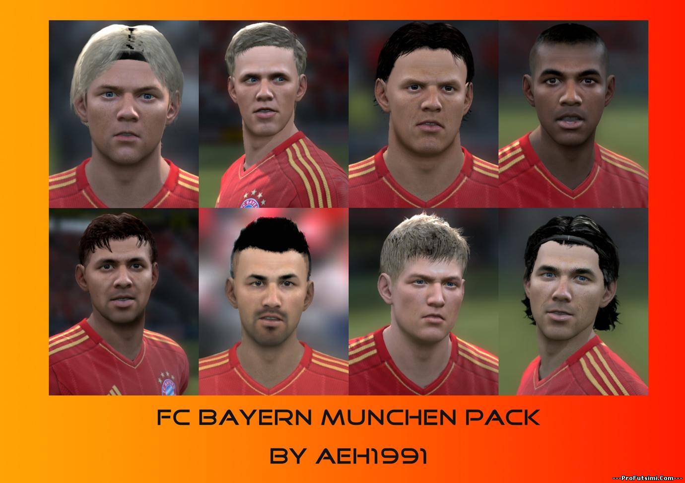 Bayern Munich Faces Pack by aeh1991