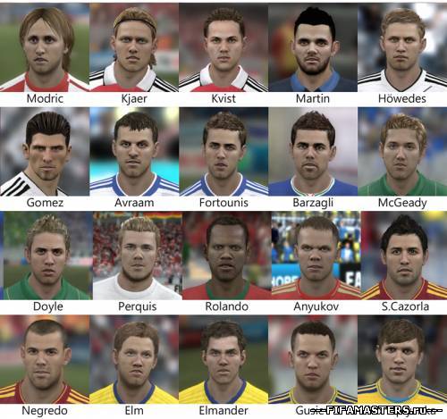 FIFA 12 - Euro 2012 Faces Pack