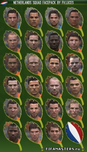 Netherlands Euro Faces Pack