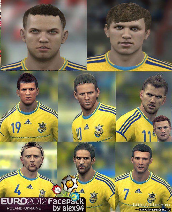 FIFA 12 Лицо Коноплянка, Ярмоленко, Шевченко, Девич, Хачериди