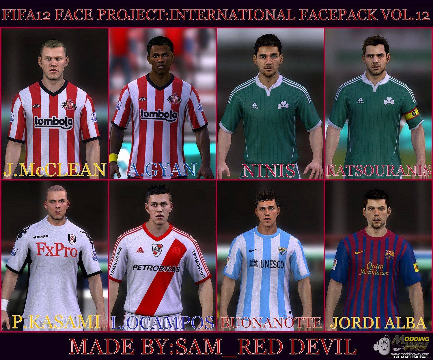 Fifa 12 Face Project - International Faces Pack Vol 12