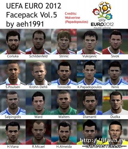 FIFA 12 Uefa Euro 2012 Faces Pack V 5 By Aeh1991