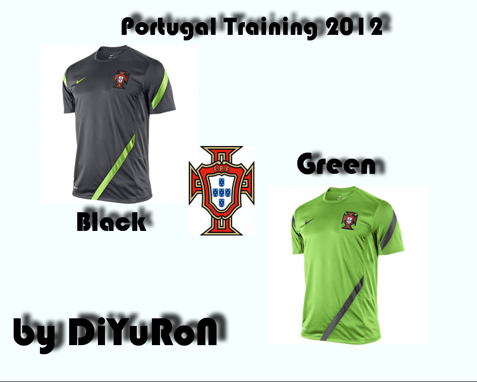 Portugal Training Kits 2012 (Green and Black)