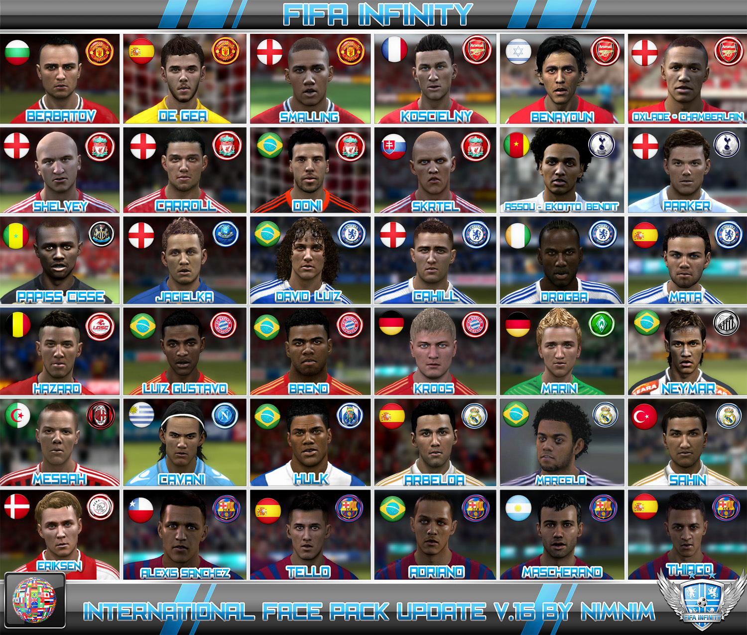 International Face Pack Update V.16