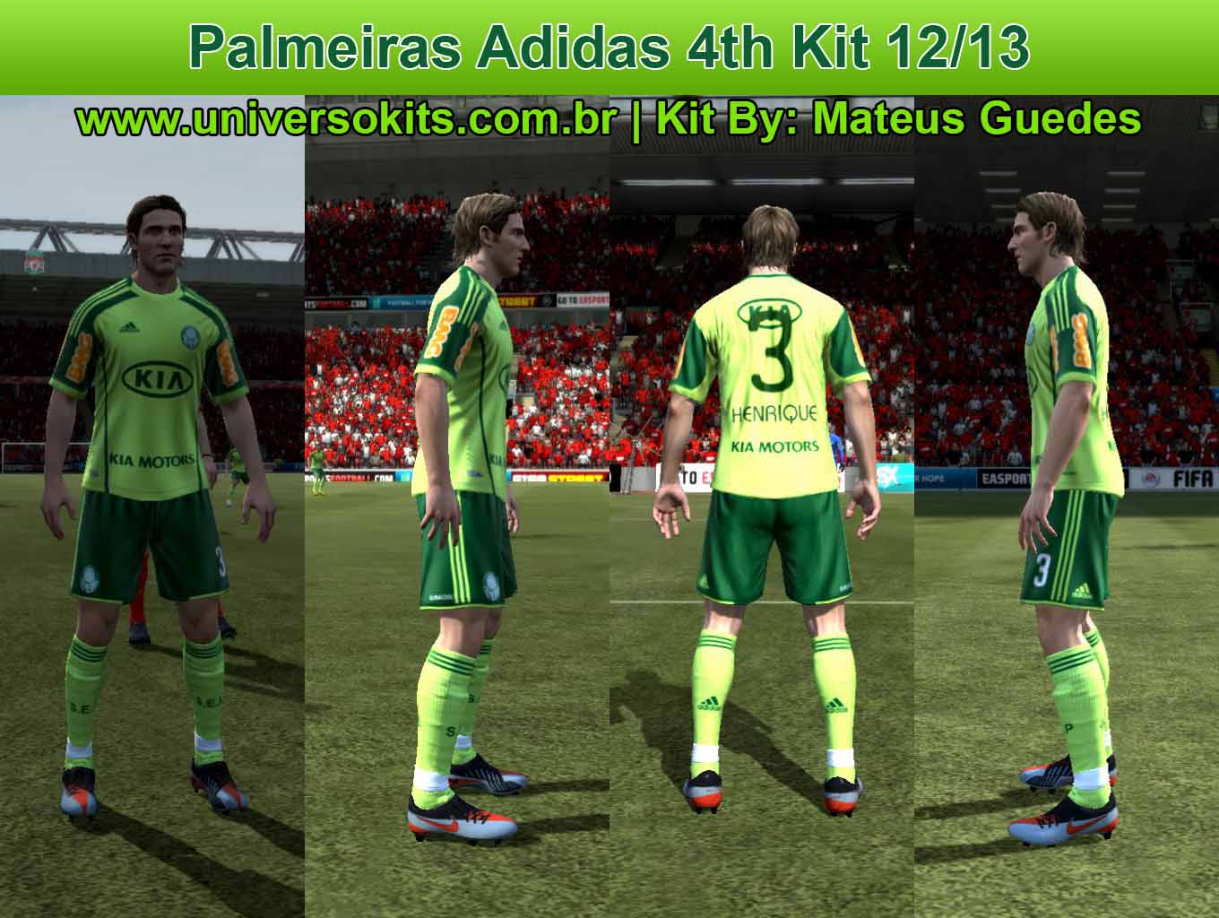 Palmeiras 4th Kit 12/13 by Mateus Guedes