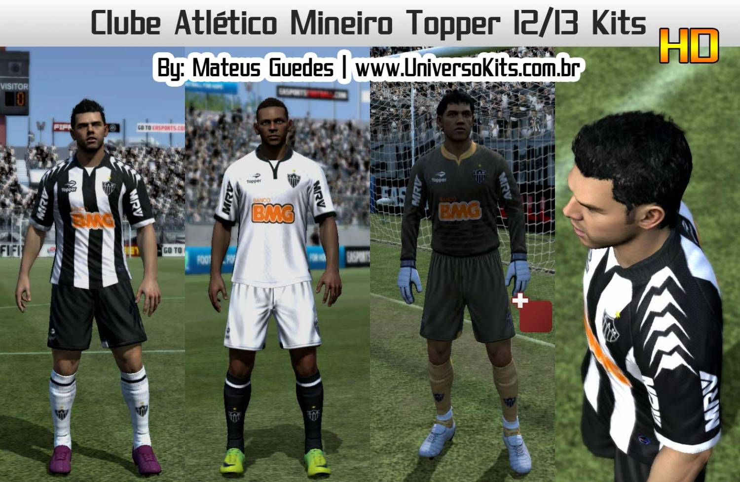 Clube Atlético Mineiro Kits 12/13 – HD Full Kit Pack by Mateus Guedes