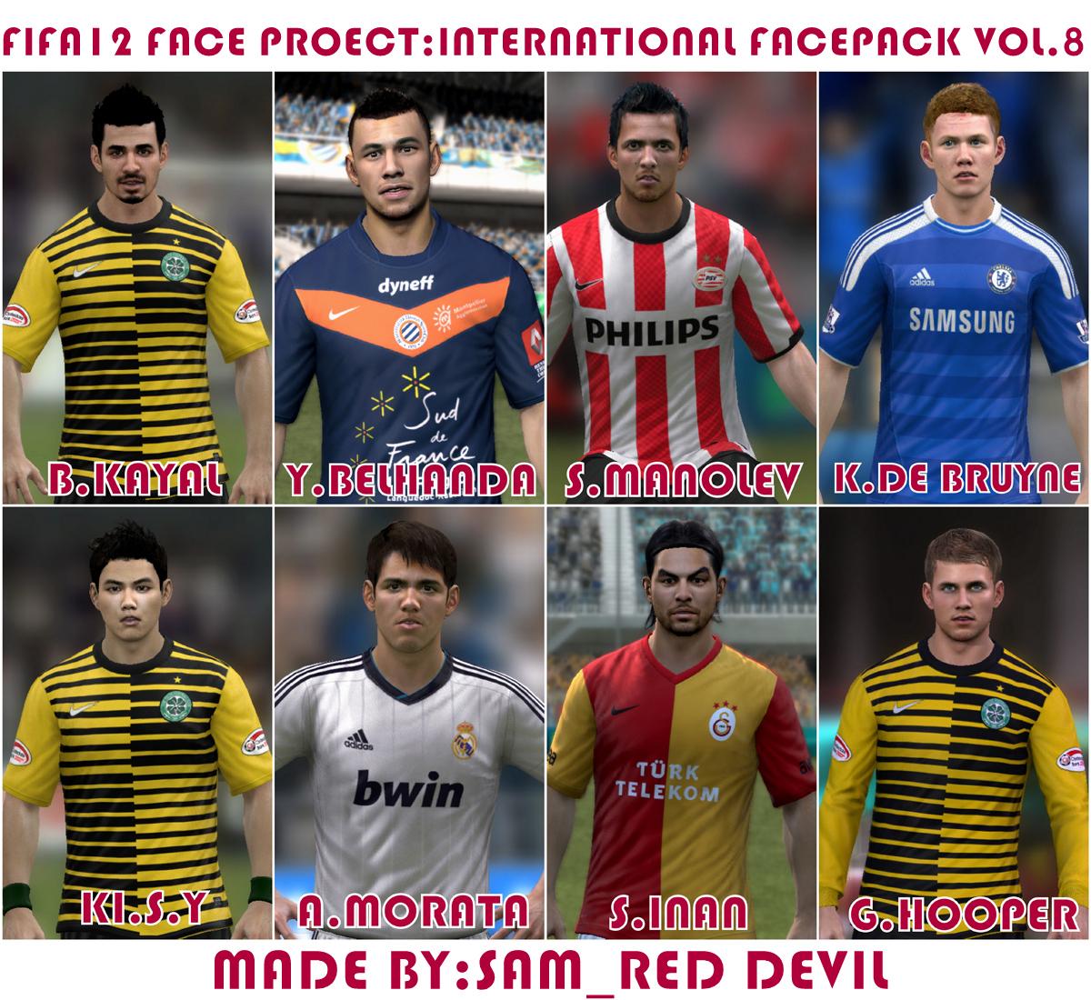 International Face Pack Vol.8 by sam_red_devil