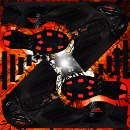 Adidas F50 adizero TRX FG - Black-Black-Infrared by Keegan