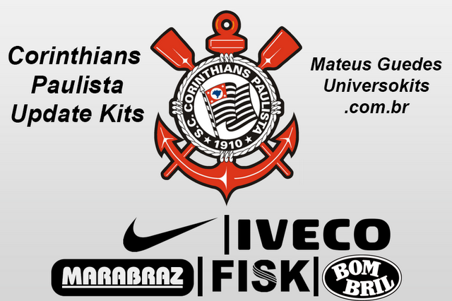 S.C. Corinthians Paulista 12/13 Kits Update by Mateus Guedes