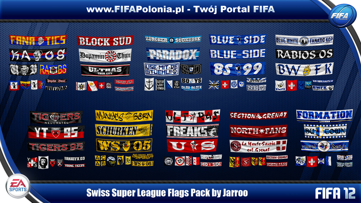 Swiss League Flags Pack by Jarroo