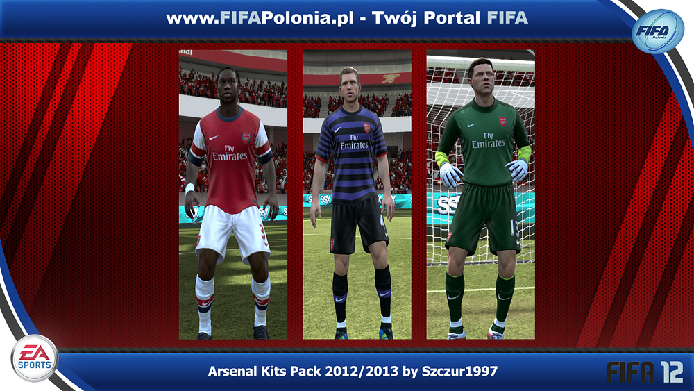 Arsenal Kits Pack 2012/2013 by Szczur1997