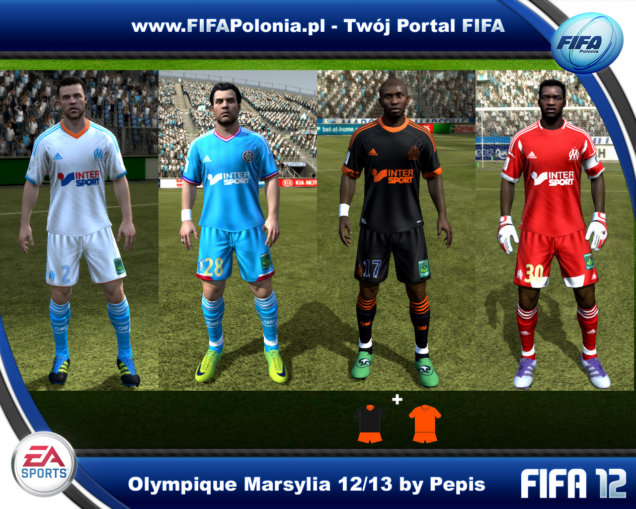 Olympique Marseille Kits Pack 2012/2013 by Pepis