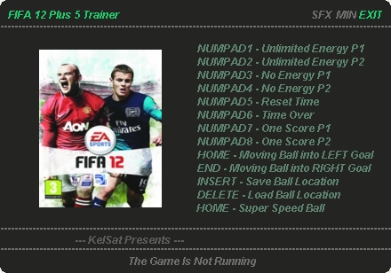 Трейнер для FIFA 12 [+5]