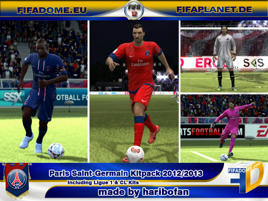 Paris Saint Germain Kits Pack 12/13