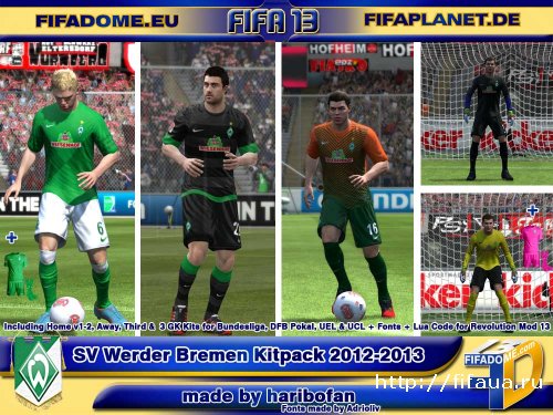 FIFA 13 SV Werder Bremen Kitpack 12/13